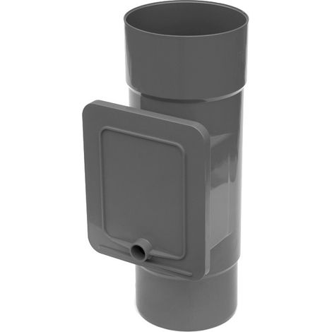 Bryza, Rinnenreiniger 110 mm - Graphit - PVC - Schützt vor Verstopfung - Hohe Durchflussrate