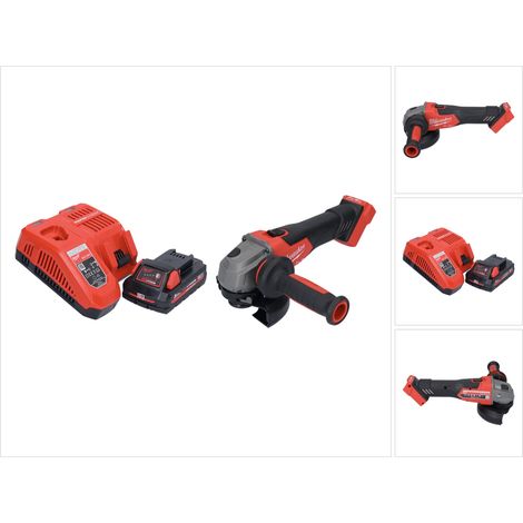 Smerigliatrice angolare a batteria Milwaukee M18 FSAG125X-301 18 V 125 mm brushless + 1x batteria ricaricabile 3,0 Ah + caricabatterie