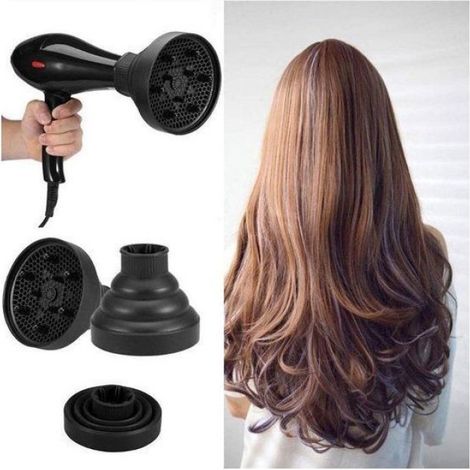 Diffuseur - Pour Seche-Cheveux - En Silicone Thermoresistant - Universel - Pour Boucles Et Cheveux Ondules - 1 Piece (1/4)