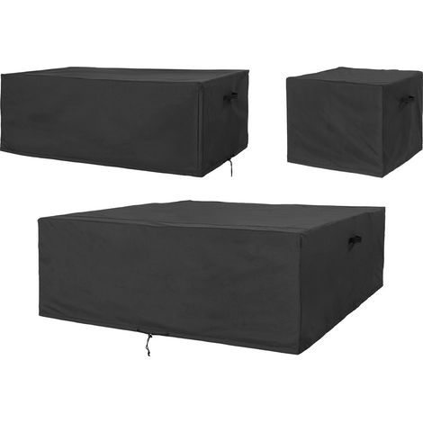 Set 3 Teli Protettivi Luxury per Set Modulare Outdoor — Nero Impermeabile (1/5)
