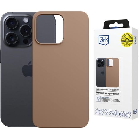 Apple iPhone 15 Pro Max - 3mk Hardy MagSilicone Oro Scuro (1/5)