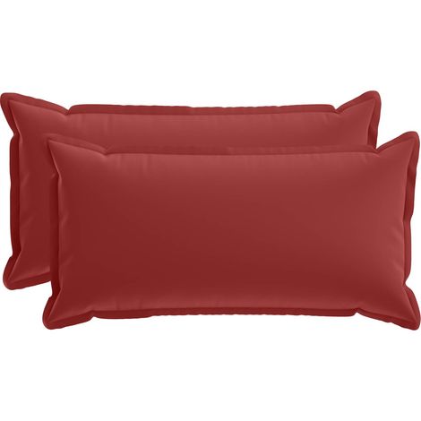 Housse de coussin 2 pc HOUTEN Bordeaux 40 x 70 cm Polyester vidaXL (1/5)