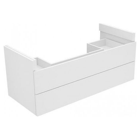 Meuble bas EDITION 400 PLANNING avec découpe siphon 1050x437x450mm blanc / blanc KEUCO