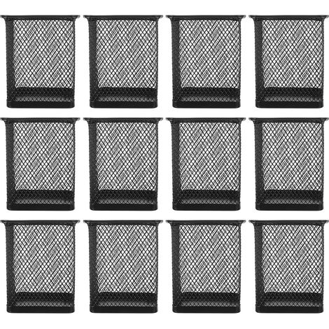 porte crayons en métal noir porte gobelets de bureau en