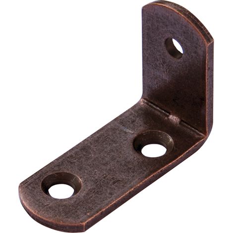 Squadretta reggipiani bronzata 25 x 35 x 15 spessore 2 mm. - 4 pz.