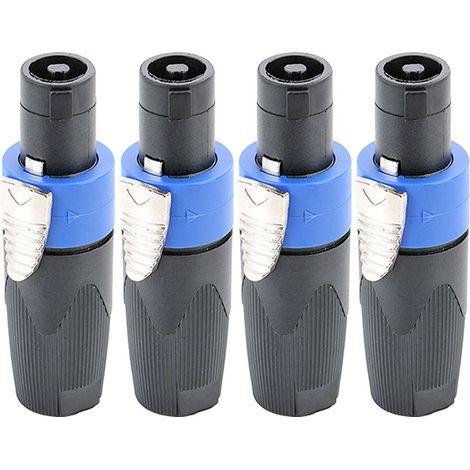 x connecteurs de câble Neutrik NL4FX Speakon à 4 pôles pour haut-parleur (1/5)