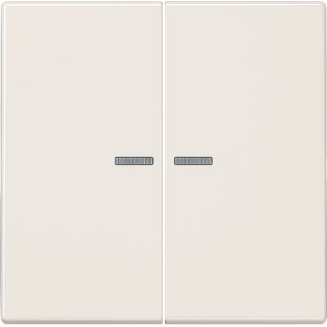 Jung Wippe 2fach, mit Lichtleiter, Duroplast, Serie LS, weiß LS 995 KO5 (1/2)