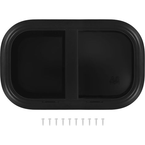 Fenêtre coulissante pour camping-car L500 H300 mm en verre trempé Protection UV Moustiquaire universelle pour caravanes remorques 33-38 mm/1,3-1,5 pouces d'épaisseur de paroi