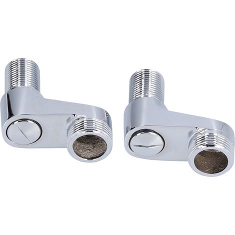 G1/2 vers G3/4 raccord de décalage pour mitigeur de douche, rallonge de tuyau d'eau froide et chaude incurvée, réparation et ajustement de fixation de robinet (1/5)