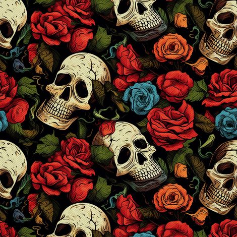 Tela Oxford decorativa para exteriores - Motivo de calavera I DX4196 (1/5)