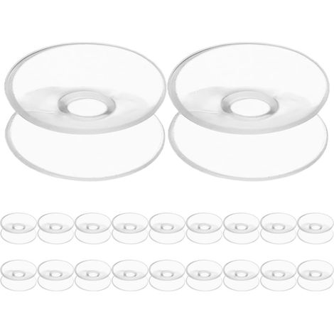 Lot de 20 ventouses double face en PVC pour plaques de verre (1/5)