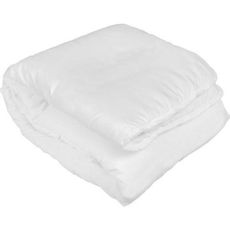 Édredon Blanc 85 x 200 cm Garnissage Ultra Doux 100% Polyester pour Lit et Canapé - PANGIVO