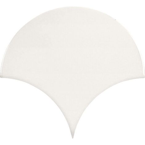 Carrelage mural faience effet rustique CRAQUELE Ecaille 17x15.5 cm Blanc -  - boîte de 0.50 m2