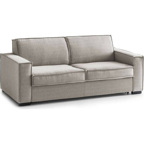 Talamo Italia Festes Sofa Adriana, 2-Sitzer-Sofa, 100% Made in Italy, Wohnzimmersofa aus Stoff, mit Standard-Armlehnen, Cm 180x95h90, Turteltaube