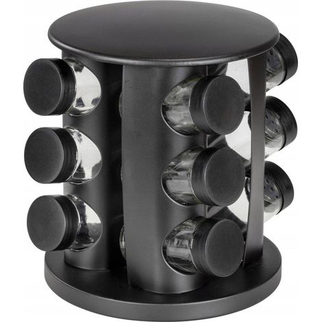 Wenko BRUNA carrello porta spezie nero opaco 18,5 cm