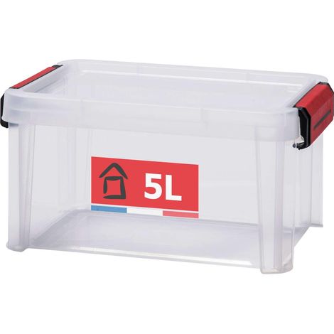 boîte de rangement plastique avec couvercle 5L (1/5)