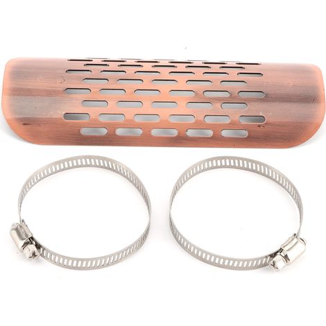 Protection thermique pour pot d'échappement, pièce universelle pour moto, or rose (1/5)