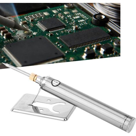 Kit de fer à souder miniature USB 5V, fer à souder portable sans fil anti-oxydant (argent) (1/5)