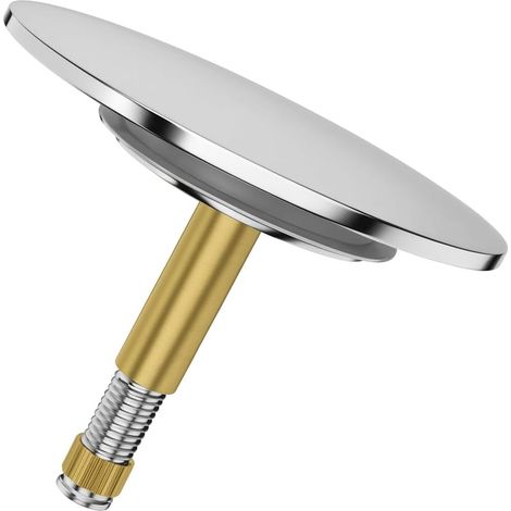 Badewannenstöpsel, Durchmesser 72 mm, universeller verchromter Abflussstopfen, rostfrei, passend für die meisten Standardbadewannen (1/5)