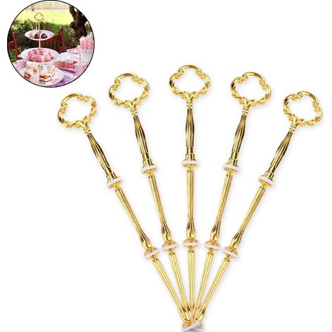 Support Pour Plateau De Fruits Et De Gateaux - En Alliage De Zinc - Pour Support 3 Niveaux - 5 Sets (1/5)