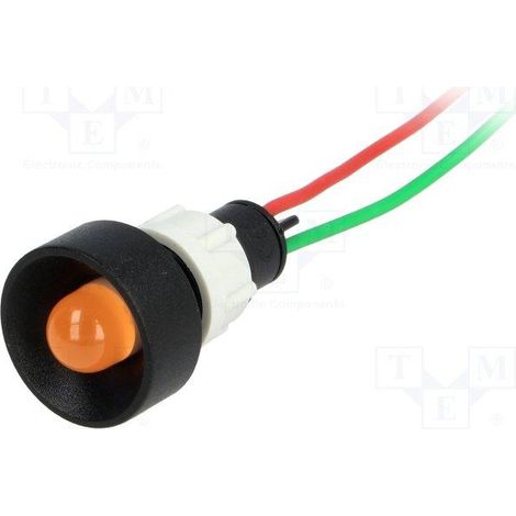Piloto LED 24Vdc/AC Luz NARANJA