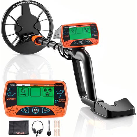 Détecteur de Métaux Adulte 203,2 mm Détecteur de Métaux Professionnel Poignée Télescopique pour Recherche Trésors Détection Or, Bobine de Recherche Étanche IP68 avec Écran, Casque Audio, 3 Modes (1/5)