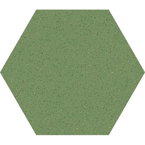 Aelle - Carrelage sol / mur hexagonal effet terrazzo grand format vert 51,9x59,9 cm MICRA Hexagono Verde - Vendu par boîte de 0,930 m² (1/3)