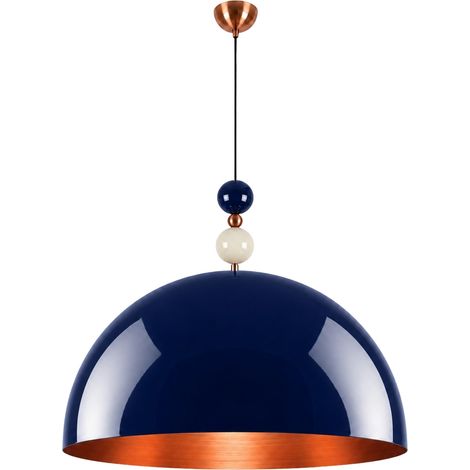 Lampe suspendue en métal "Bubble" - 60 x 60 cm - Bleu Marine (1/4)