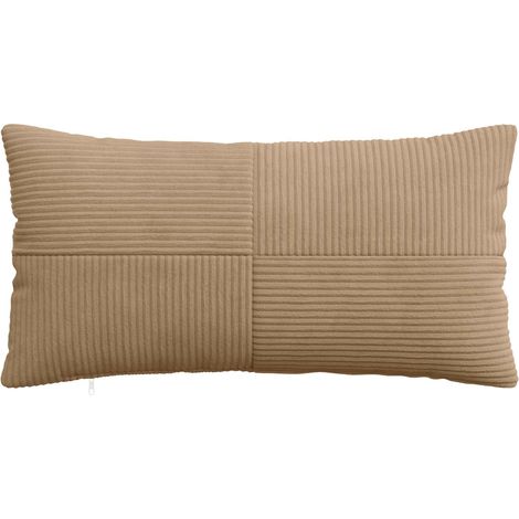 vidaXL Funda de almohada 2 pcs ALMELO Marrón 40 x 70 cm pana (1/2)