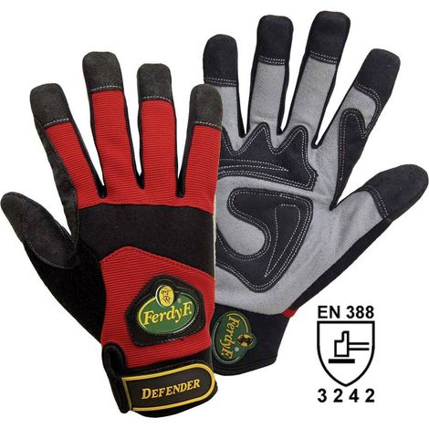 Gants de protection FerdyF. 1935-11 Cuir synthétique EN 388 Taille M - XL X48178 (1/3)