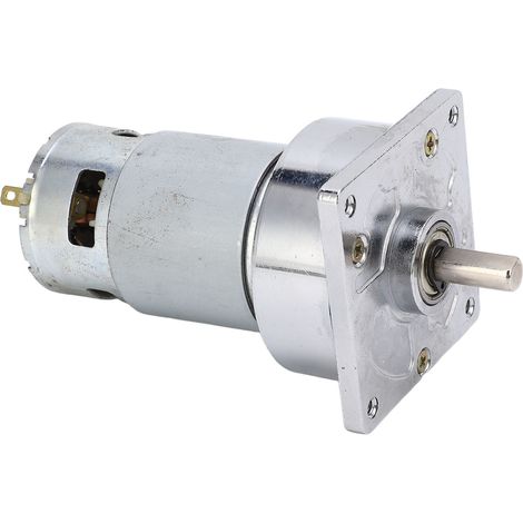 Moteur à engrenages à vis sans fin autobloquant 24 V CC, bobine en laiton, rotation horaire/antihoraire, réducteur de vitesse à couple élevé, 3,8 A, 600 tr/min, 1,6 kg.FCM (1/5)