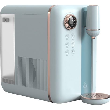 Distributeur d'eau filtrée chaude et froide instantanée, Distributeur d'eau de refroidissement rapide chaud instantané réfrigérateur domestique bureau petite fontaine à boire ( Color : Blauw , Size : (1/4)