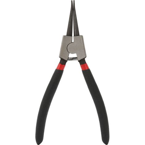 Jeffergarden Pince à circlips externe droite en acier au carbone avec anneau de retenue multifonctionnel en caoutchouc SK-112-7D 175 mm 1,6 mm (1/5)