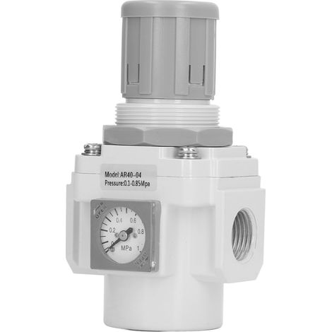 Luftdruckregler 14,5 bis 123,3 PSI, G1/2-Zoll-Gewinde, Luftdurchsatzregelventil aus Aluminiumlegierung mit Manometer (1/5)