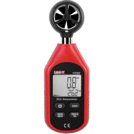 2025 Ut363 Mini anémomètre numérique, appareil de mesure de la vitesse du vent de haute précision, capteur de vitesse du vent à impulsions portable, anémomètrem24 (1/5)