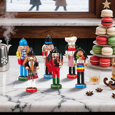 Casse - Noisettes de Noël - 6 Figurines Petites Casse - Noisettes (1/4)