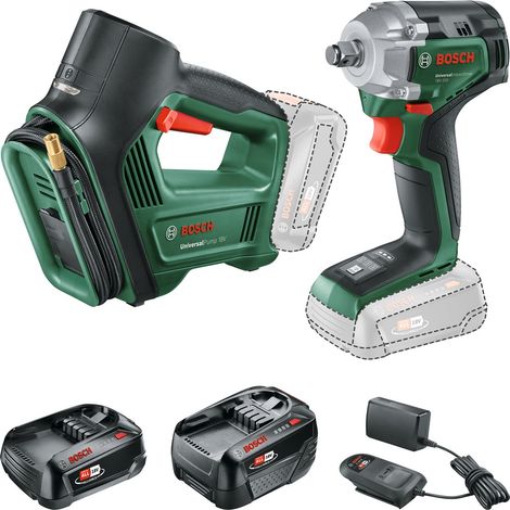 Bosch Combo Kit 18V UniversalImpactDrive+UniversalPump, 1x PBA 18V 2 Ah+PBA 18V 4 Ah (1/5)