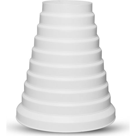 Verbesserter universeller Reduzierer, dicker für Belüftungssysteme mit 80/200 mm Durchmesser, runder PVC-Rohrreduzierer, verwendet mit Klimaanlagen für Lüftungskanäle und Abluftventilatoren (8–20 cm)