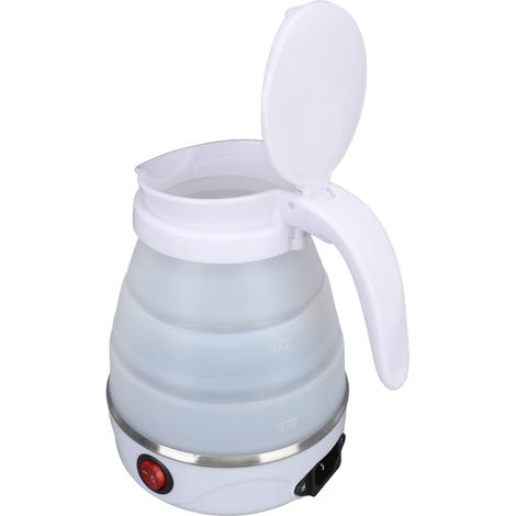 0.6L Bouilloire Électrique Pliante 600W, Chaudière d'Eau Portable en Silicone, pour Voyage et Camping, Prise UE 220V (1/5)