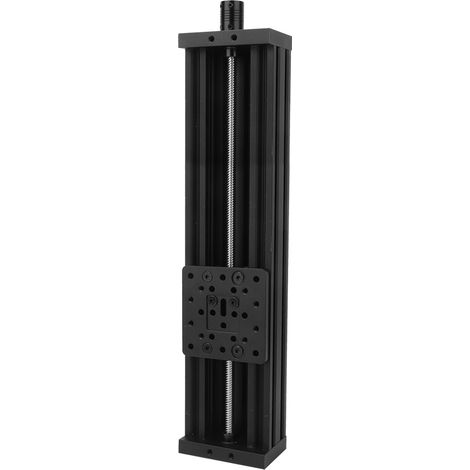 Lineartisch mit Spindelführung, Aluminiumlegierung, für 3D-Drucker und Graviermaschinen, Gewindesteigung 2 mm, Schwarz/Silber/Schwarz, 350 mm (1/5)