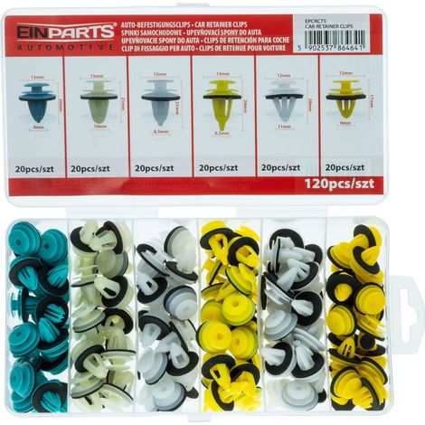 UNIVERSAL Autoclips und -stifte - 120-teiliges Set. (1/3)