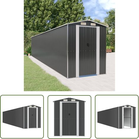 Abri de jardin Anthracite 192x1021x223 Acier galvanisé (1/5)