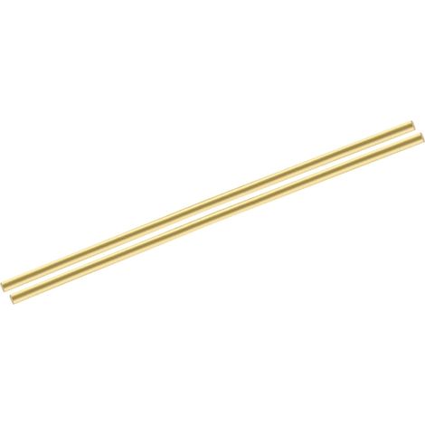 2pcs Brass Rods (4mm) 3/16 Inch x (200mm) 8 Inch Solid Brass Round Bar for Knife Handles Pins DIY Model Airplane (1/5)
