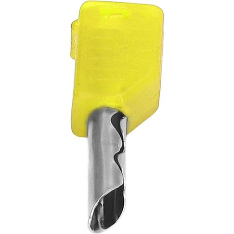 100er-Pack Bananenstecker, stabile Übertragung, korrosionsbeständig, 4 mm, 5 Farben, reines Kupfer, vernickelt, für Schiffe, gelb (1/5)