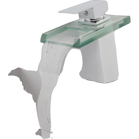 Robinet, LED changeant de couleur, Sensibilité à la température de l'eau, Argent, Laiton (1/2)