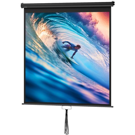 85-Zoll-4K-HD-Projektionsleinwand für Videoprojektor, Fernseher und Heimkino, 146 x 146 cm