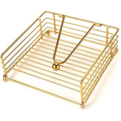 Portatovaglioli piatto in ferro battuto, semplice dispenser di fazzoletti di carta da tavolo, 17,8 cm (1/5)