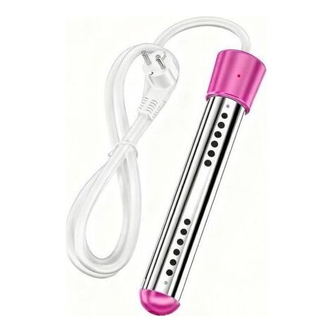Chauffe-eau à immersion portable électrique submersible pour piscine/spa avec acier inoxydable 304 pour baignoire, seau, bassine (rose, 2000 W) (1/4)