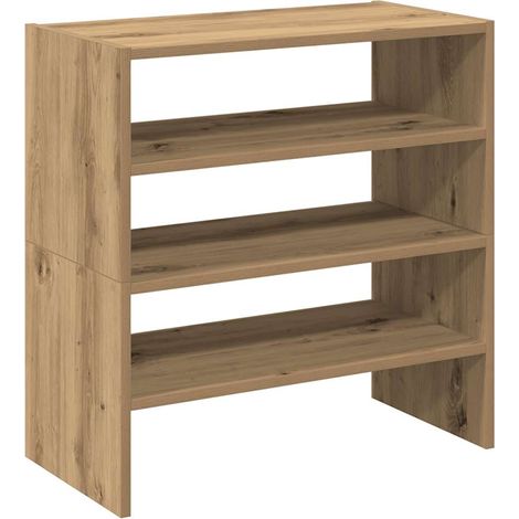 Maison Exclusive - Scarpiere 2 pz Impilabili Rovere Artigianale 60x30x30,5 cm