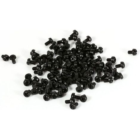 Vis hexagonales en nylon et plastique - Lot de 100 - Mâle et femelle - M3 x 5 - Menuiserie (1/4)